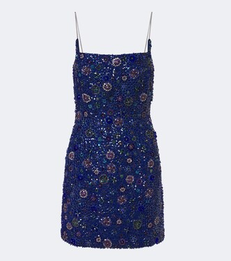Robe Crystal Midnight en soie à sequins | Là Fuori