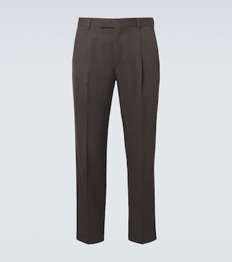 Cotton and wool straight pants | Zegna