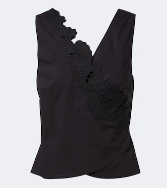 Klara cotton wrap top  | SIR