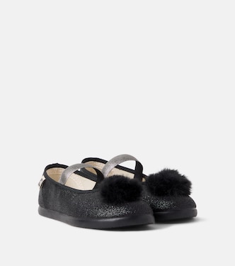 Pomponette Mary Jane flats | Bonton