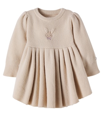 Baby Vikkie embroidered wool dress | Donsje