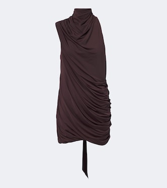Bashana draped scarf-detail mini dress | De La Vali
