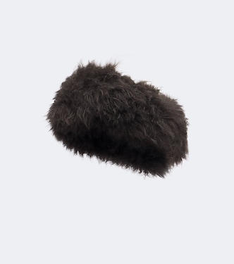 Shearling headband | Yves Salomon