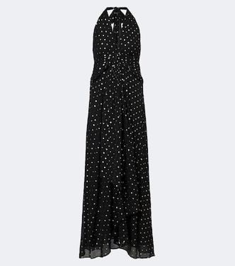 Alaina polka-dot halterneck midi dress | Rixo