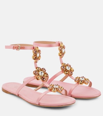 Verzierte Sandalen Jaipur aus Satin | Giambattista Valli