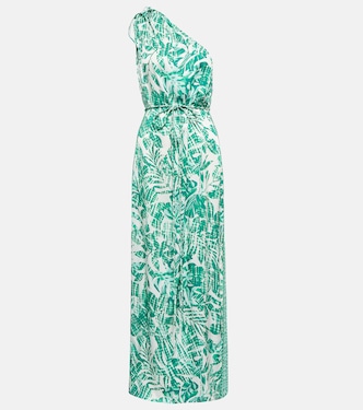 Isabelle printed one-shoulder kaftan | Poupette St Barth