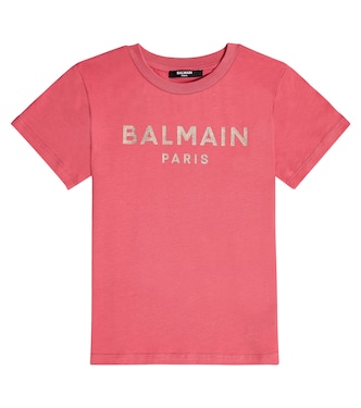 Logo cotton jersey T-shirt | Balmain Kids