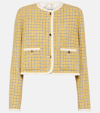Single-breasted bouclé jacket | Miu Miu