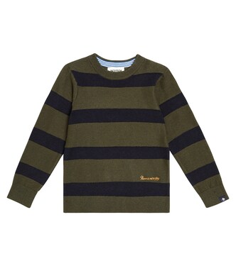 Striped cotton and wool sweater | Scotch & Soda Kids