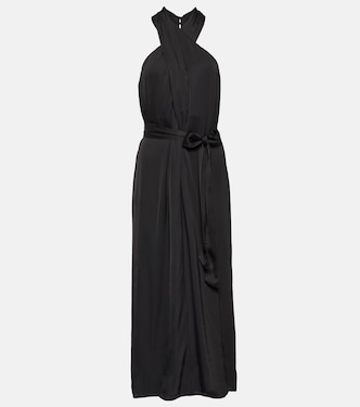 Stephanie halterneck midi dress | Velvet