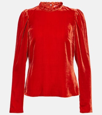Mariene velvet blouse | Ulla Johnson