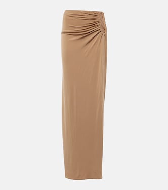 Ruched mid-rise maxi skirt | Magda Butrym