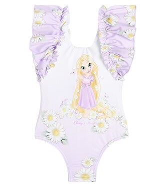 Baby printed ruffled swimsuit | Monnalisa