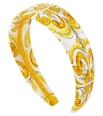 Printed silk headband | Dolce&Gabbana Kids