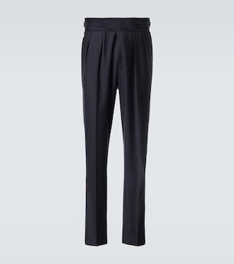 Manny virgin wool straight pants | Rubinacci
