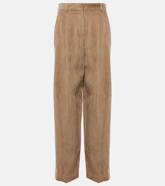 Cotton corduroy wide-leg pants | Brunello Cucinelli