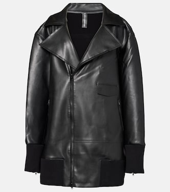 Oversized faux leather jacket | Norma Kamali
