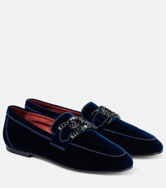 Loafers Kate aus Samt mit Kristallen | Tod's