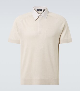 Linen and silk polo shirt | Dunhill