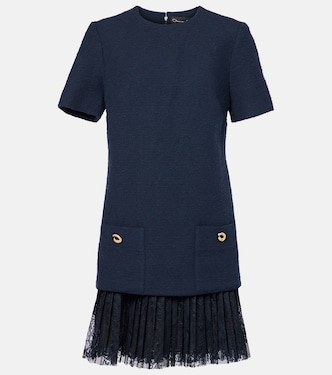 Tweed and lace minidress | Oscar de la Renta