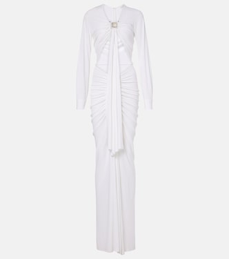 Embellished gathered jersey gown | Christopher Esber