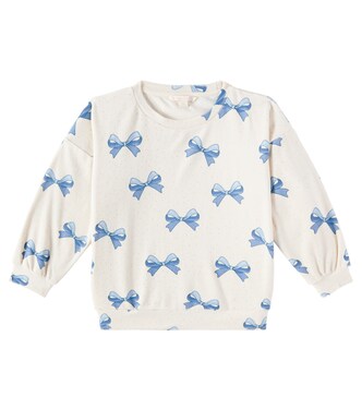 Itty bow-detail cotton-blend sweatshirt  | Konges Sløjd
