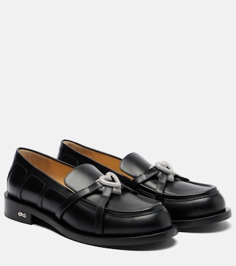 Double Heart leather loafers | Mach & Mach
