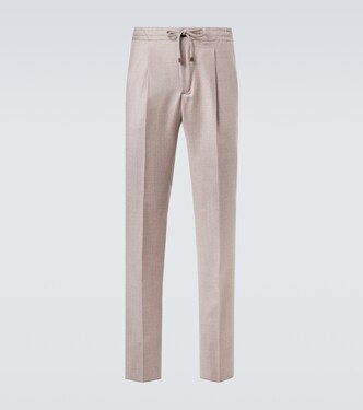 Pantaloni slim in flanella di lana vergine | Slowear