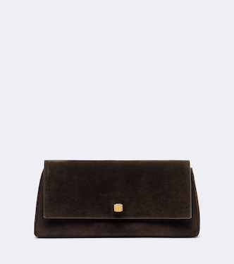 Audrey suede clutch | Khaite