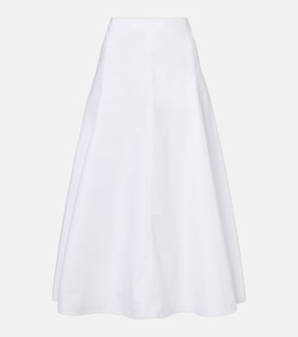 Falda midi Triangle de popelín de algodón | Jacquemus