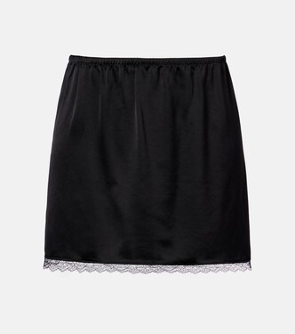 Minifalda Barb de satén | Leset