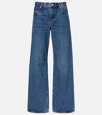 Bubble mid-rise barrel-leg jeans | Frame