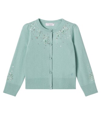 Cardigan Louella en cachemire à ornements | Bonpoint