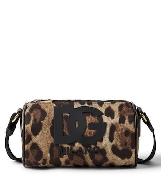 DG leopard-print canvas crossbody bag | Dolce&Gabbana Kids