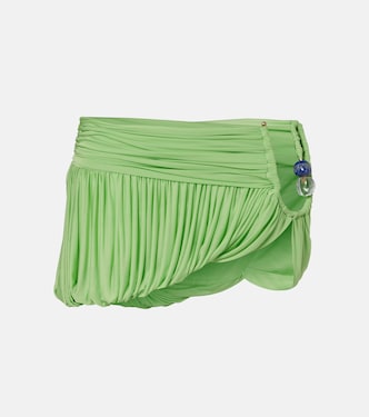 Verzierter Minirock aus Jersey | Christopher Esber