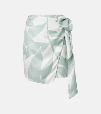 Strano printed silk twill miniskirt | Max Mara