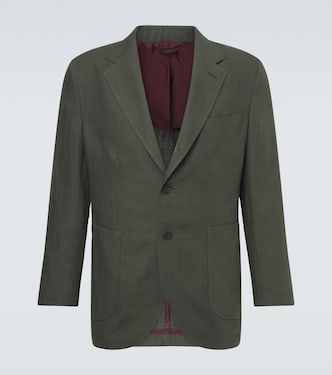 Single-breasted linen blazer | Rubinacci