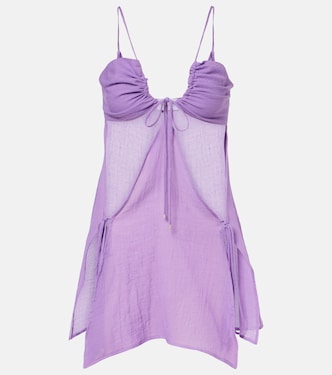 Cutout cotton muslin minidress | The Attico