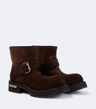 Biker Boots Venom aus Veloursleder | Balenciaga