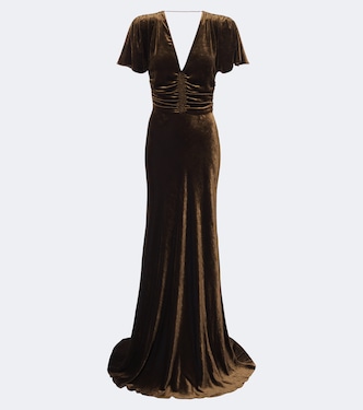 Charisse velvet bustier gown | Ralph Lauren Collection