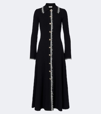 Ribbed-knit shirt dress | Simkhai