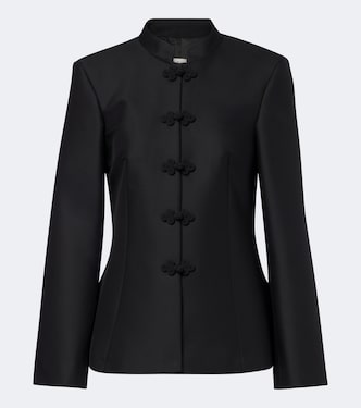 Wool and silk satin jacket | Róhe