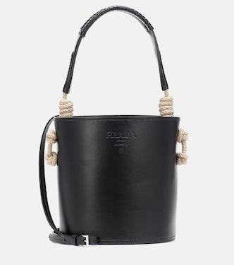 Tambour leather bucket bag | Prada