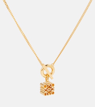 Collier Anagram en argent sterling plaqué or 24 ct | Loewe