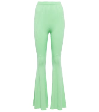 Pantalon évasé à taille haute | Self-Portrait