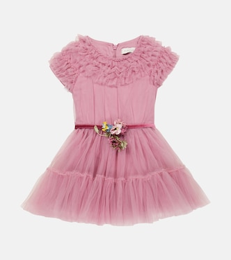 Robe en tulle à fleurs | Monnalisa