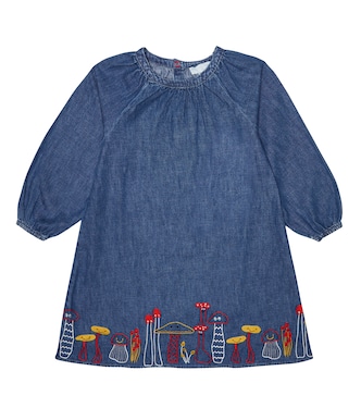 Embroidered denim dress | Stella McCartney Kids