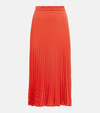 Pleated crêpe midi skirt | MM6 Maison Margiela