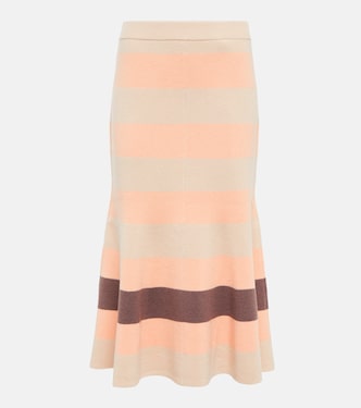 Ribbed–knit midi skirt | Joseph