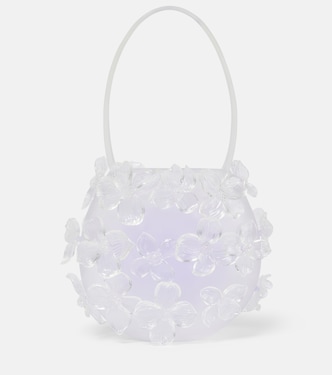 Floral-appliqué TPU shoulder bag | Susan Fang